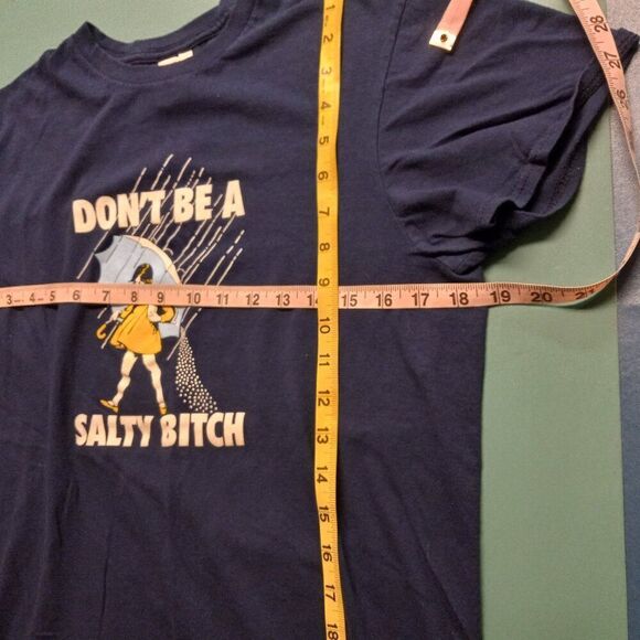 Don't Be A Salty B..... Med Cotton Short sleeve T-shirt Girl w/ Umbrella - Picture 3 of 6